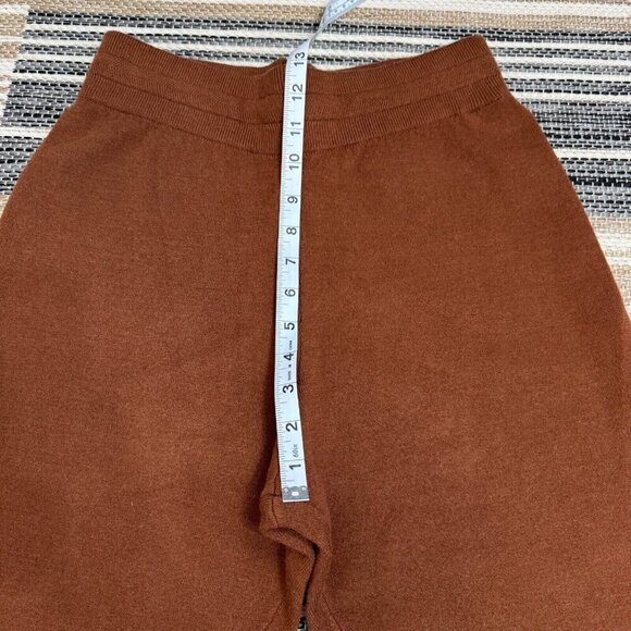 Varley True Knit Kent Lounge Pant Cuffed Hem Tosh Sweatpants Brown 27.5 Size S - Picture 12 of 16
